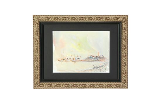 SEASIDE DOCK AT SUNSET SIGNED Z.