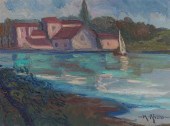Seaside oil painting by Mike R