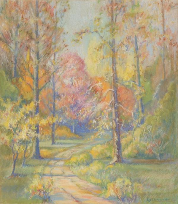 Seasonal landscape with a winding