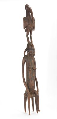 Seated African Female Figure with