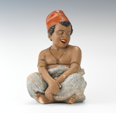 Seated Arab Youth Full Figure