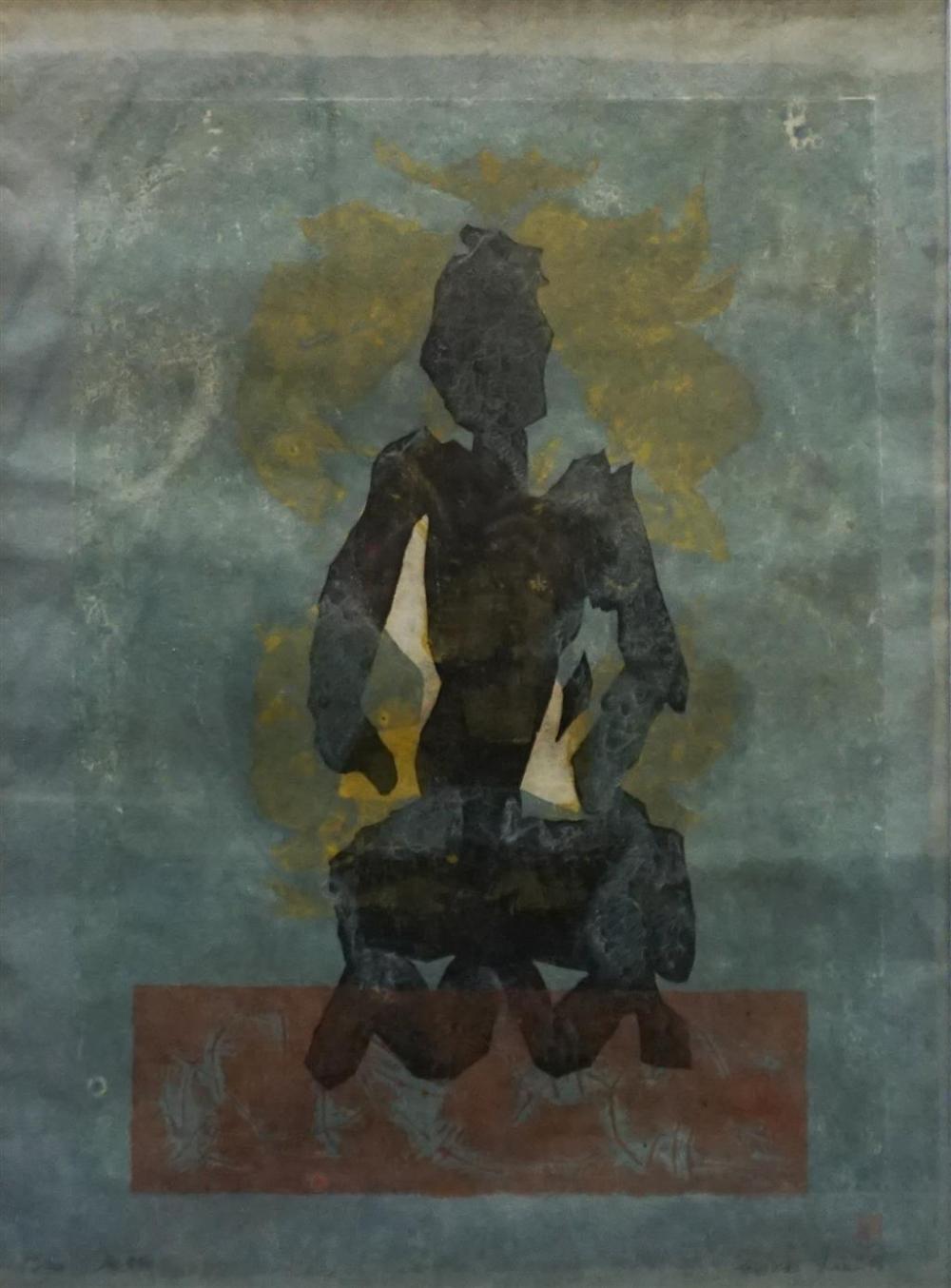 SEATED BODHISATTVA ABSTRACTION,