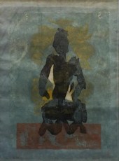 SEATED BODHISATTVA ABSTRACTION