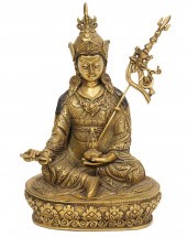 SEATED BRONZE BUDDHA HOLDING V
