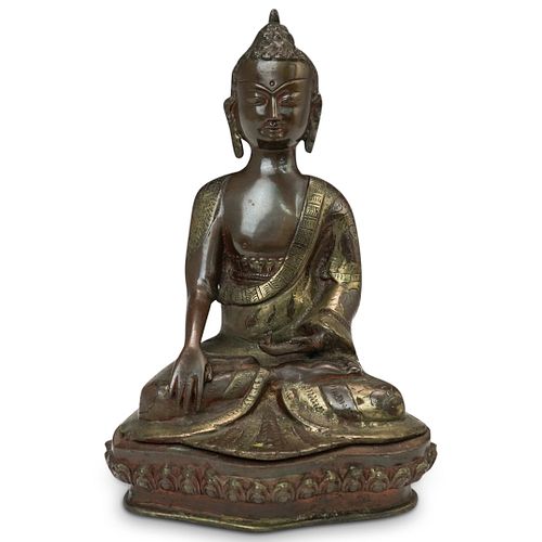 SEATED BRONZE BUDDHA