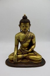 SEATED TIBET/NEPAL BUDDHA SHAK