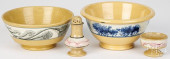 SEAWEED DECORATED YELLOWWARE<b