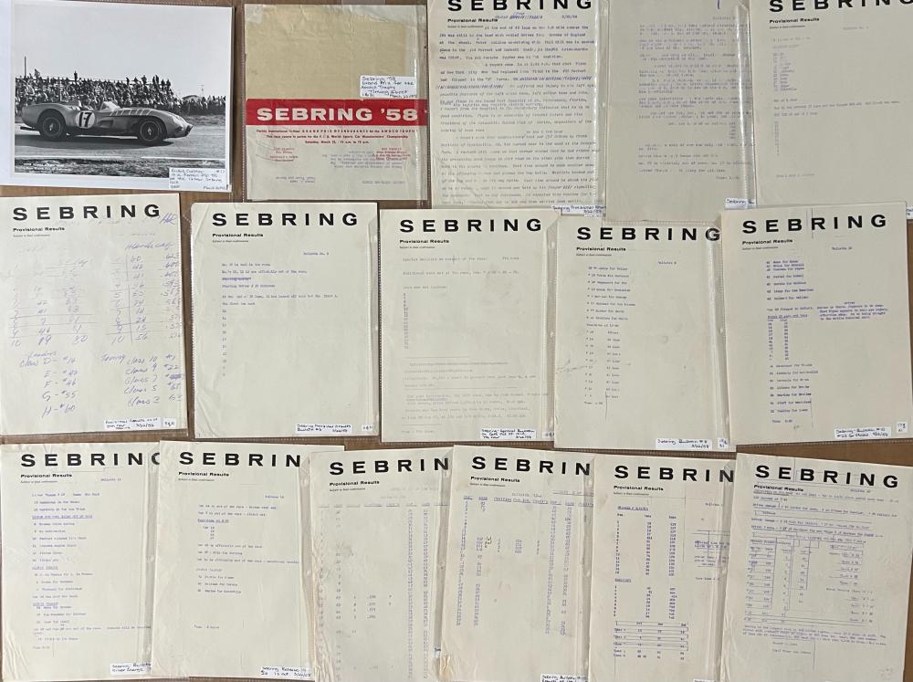 SEBRING FL MARCH 22, 1958 -