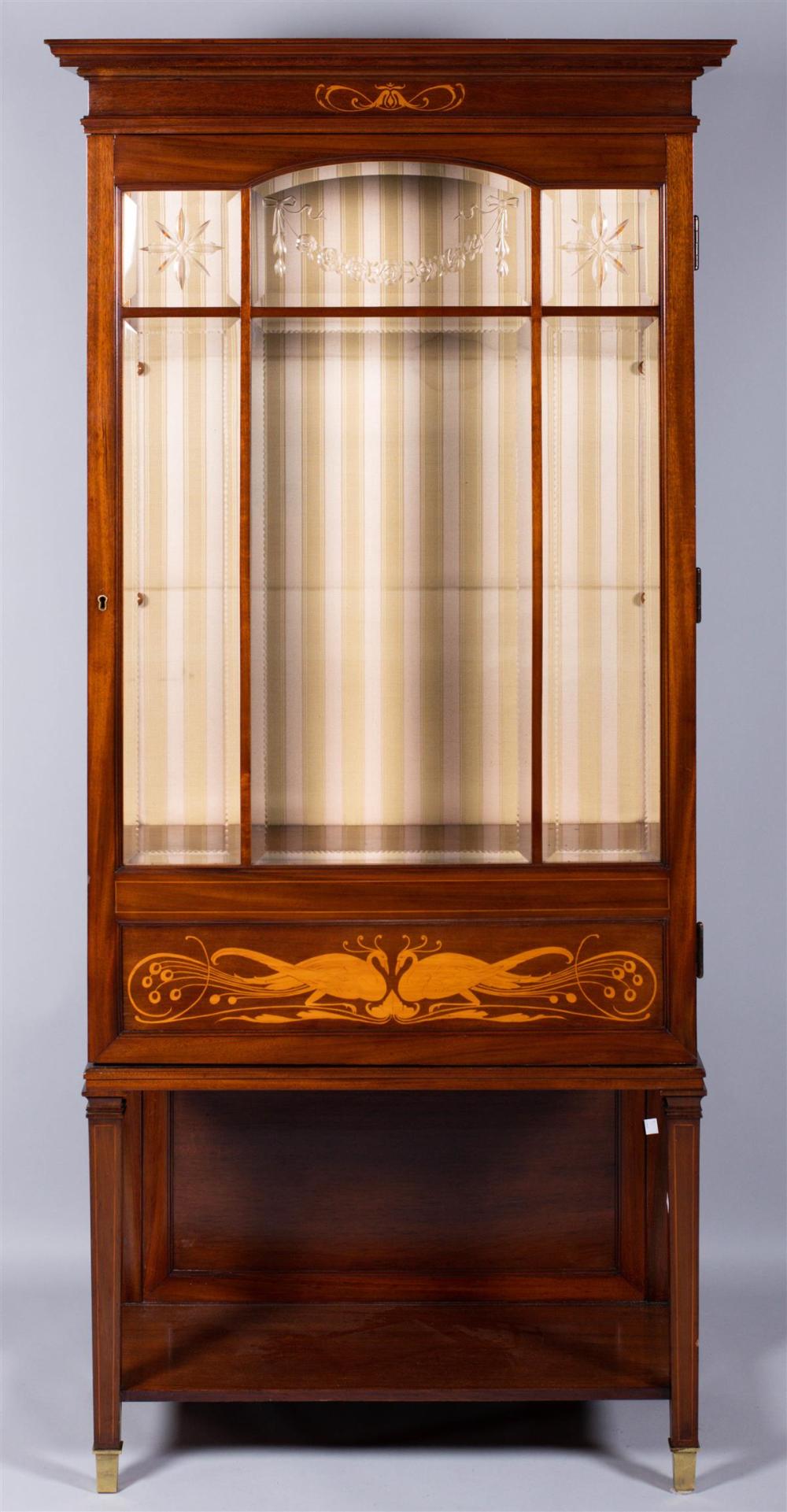 SECESSIONIST INLAID MAHOGANY