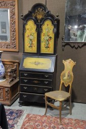SECRETARY BOOKCASE AND SIDECHA