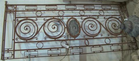 SECTION OF A FRENCH IRON AND BRONZE