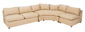SECTIONAL SOFA IN ALMOND JACQU
