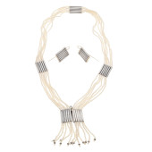 SEED PEARL, STERLING SILVER "C