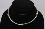 SEGMENTED SILVER NECKLACE, 925