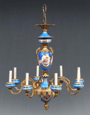 S&egrave;vres style eight light
