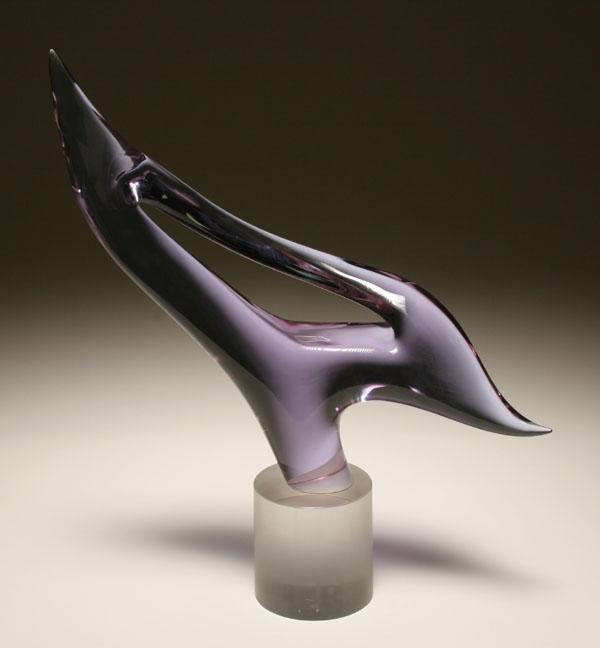 Seguso A.V. Murano glass sculpture.