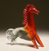 Seguso Corroso horse figure, d