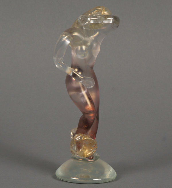 Seguso Murano art glass female nude