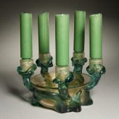 SEGUSO, MURANO GLASS CANDELABR