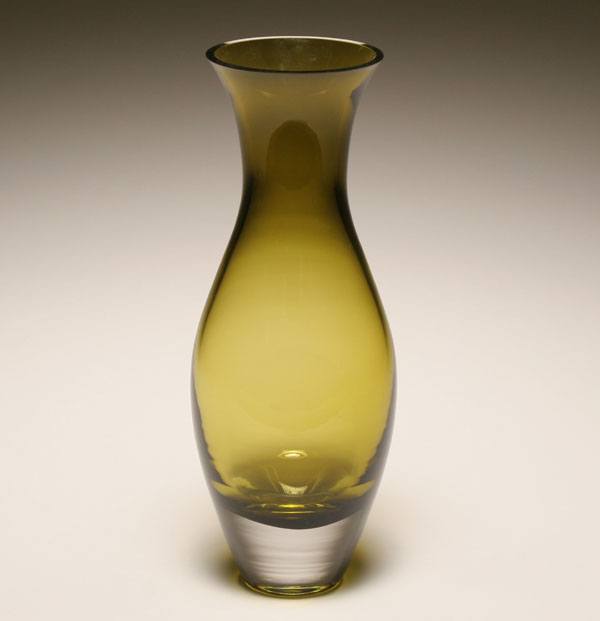 Seguso sommerso art glass vase,