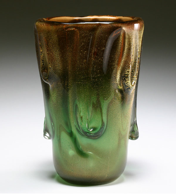 Seguso Vetri d'Arte green and