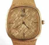 SEIKO 14K GOLD MENS WATCH & BR