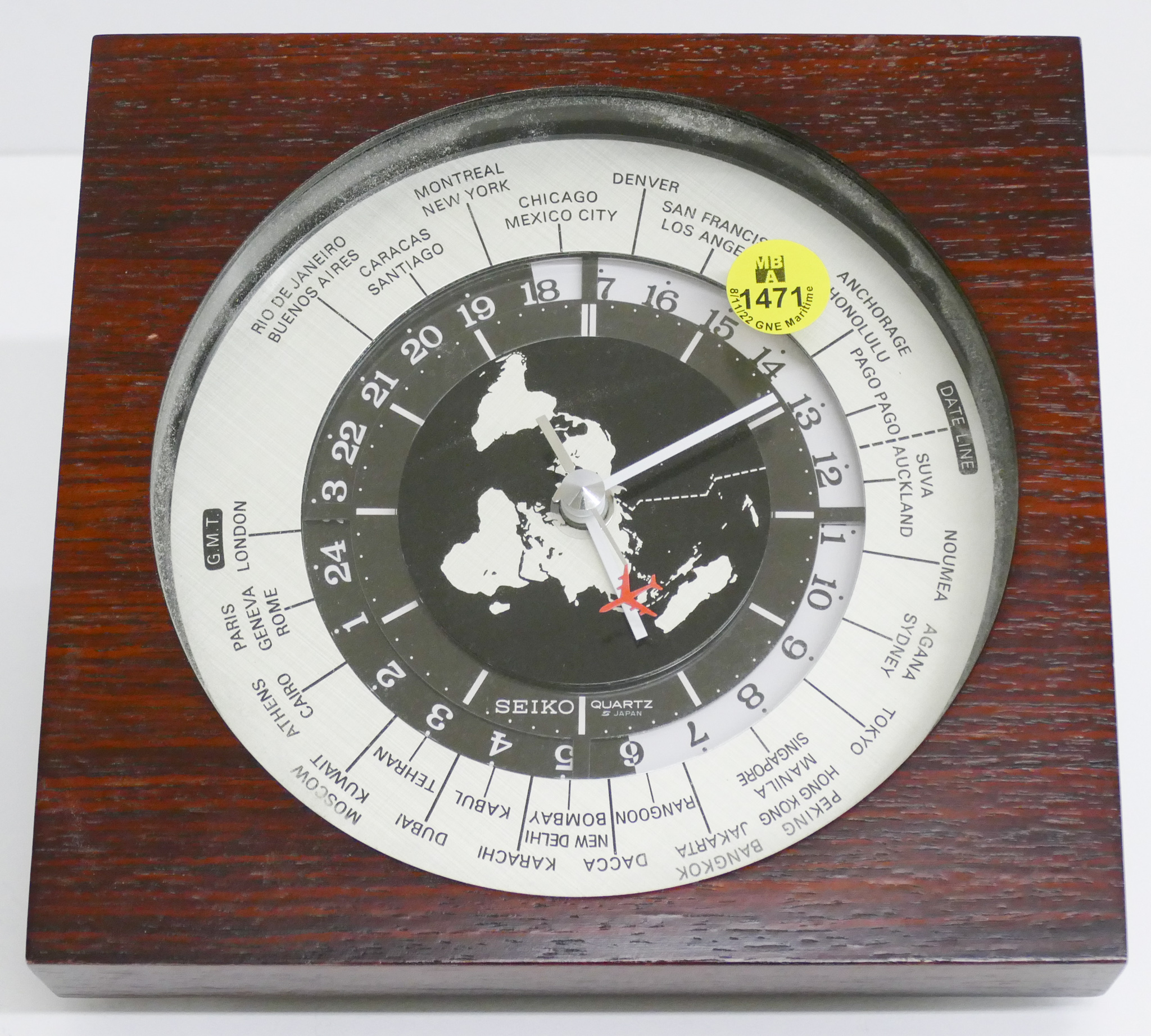 Seiko Quartz World Clock 7''