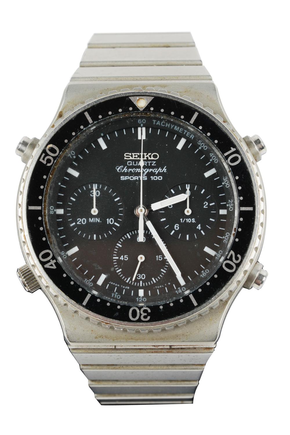 SEIKO STAINLESS STEEL SPORTS 100