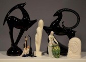 SELECTION OF ART DECO ITEMSSix