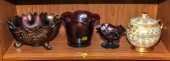 SELECTION OF CARNIVAL GLASS &