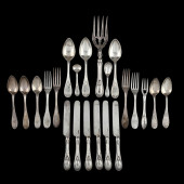 SELECTION OF COIN SILVER FLATW