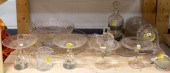SELECTION OF CUT GLASS TABLEWA