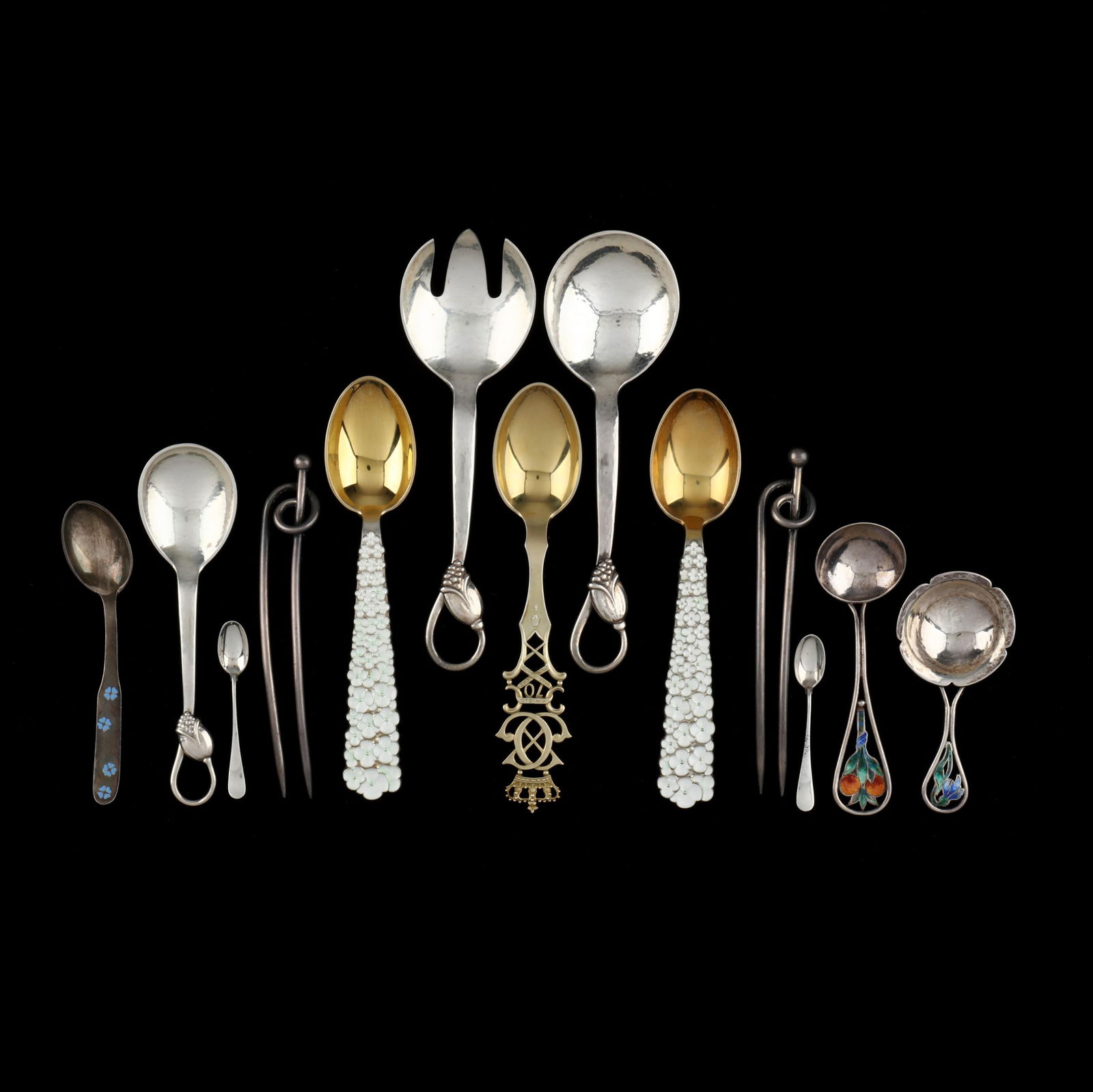 SELECTION OF DANISH SILVER AND