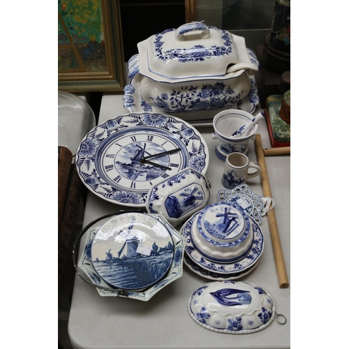 Selection of Dutch Delft ware, to