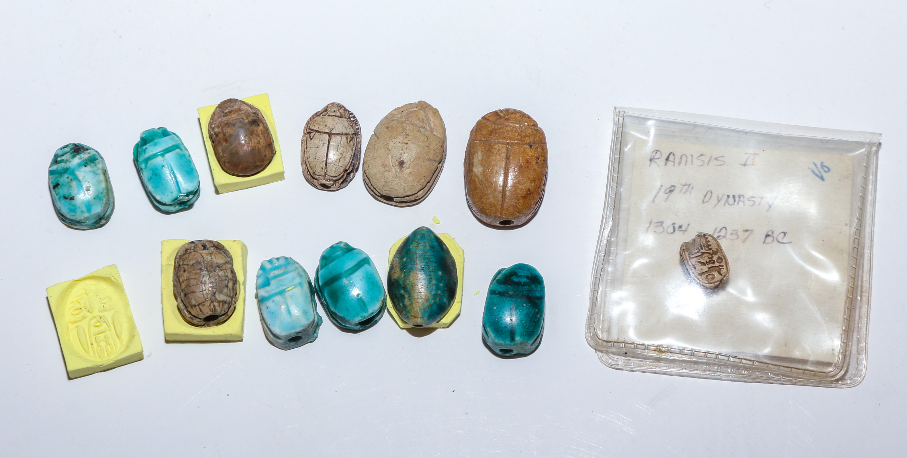 SELECTION OF EGYPTIAN FAIENCE