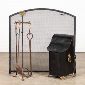 SELECTION OF FIREPLACE ACCESSO