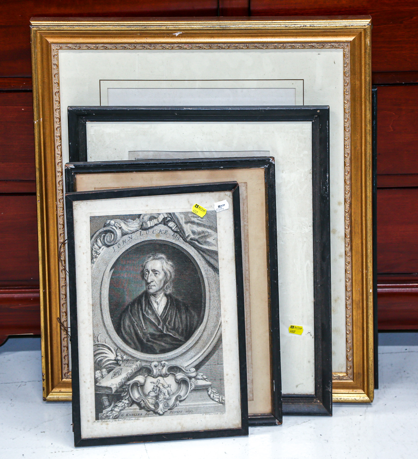 SELECTION OF FOUR FRAMED ARTWORKS