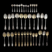 SELECTION OF FRENCH SILVER FLA