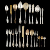 SELECTION OF GERMAN SILVER FLA