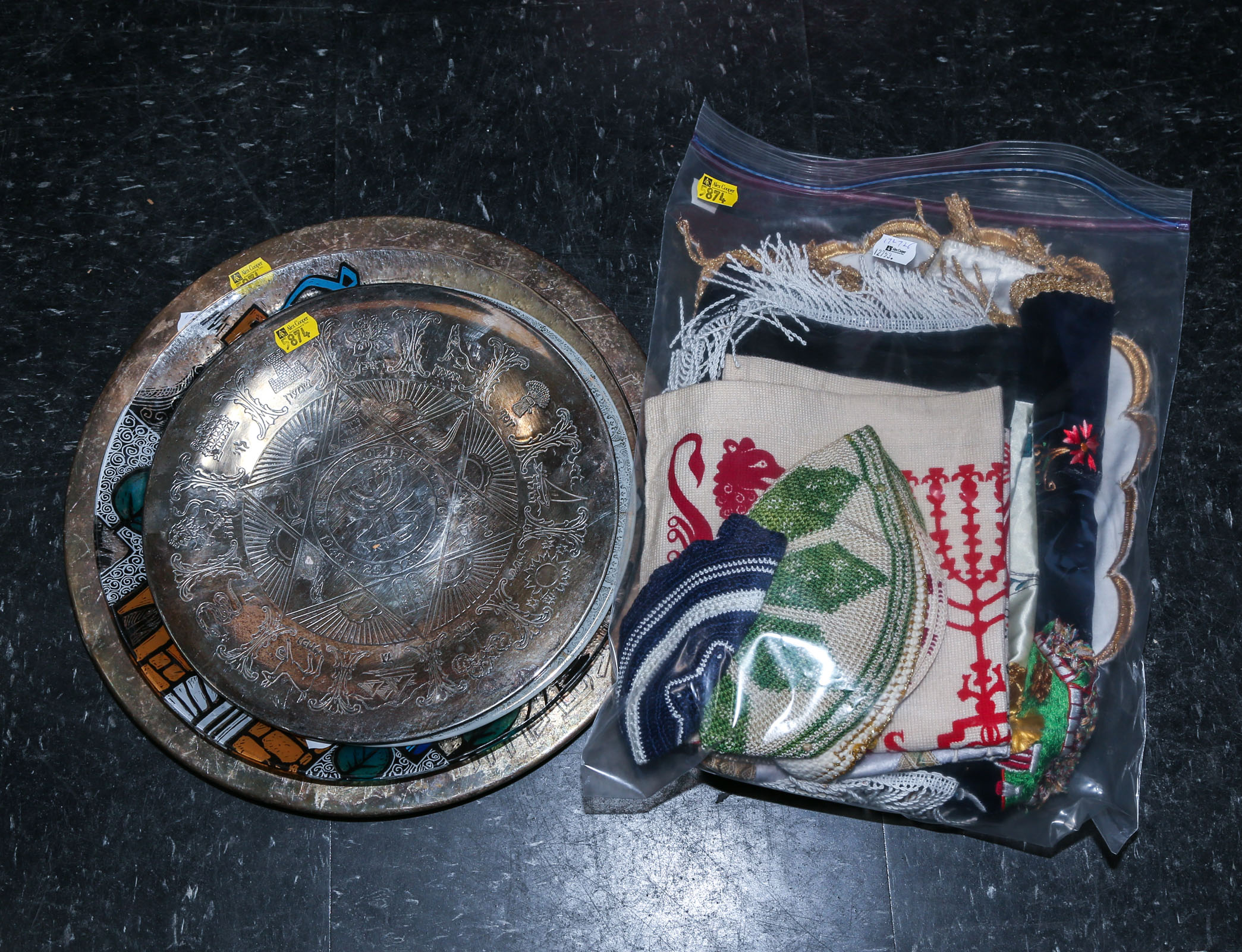SELECTION OF JUDAICA: TEXTILES &