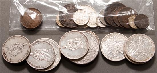 Selection of Prussian silver