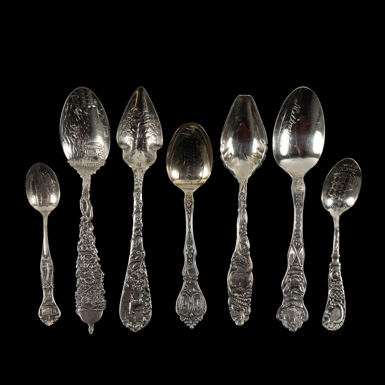 SELECTION OF SILVER SOUVENIR
