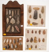 SELECTION OF STONE ARROWHEADS