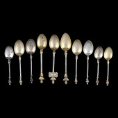 SELECTION OF TEN ENGLISH SILVE