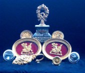 Selection of tiebacks, ormolu