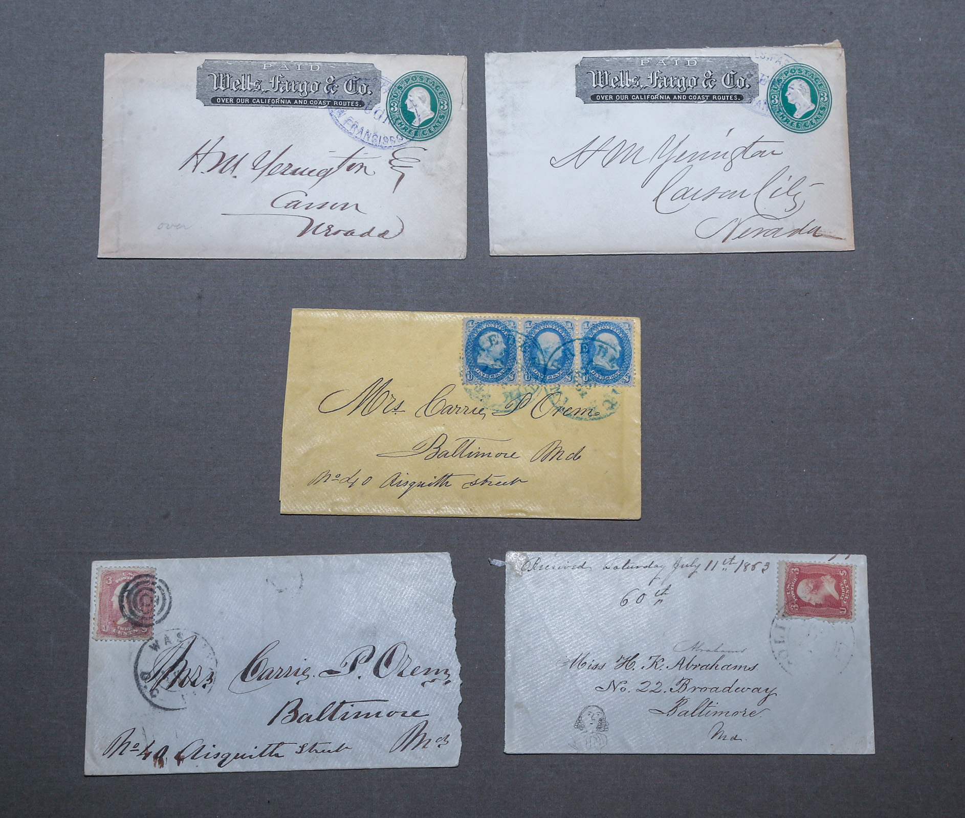 SELECTION OF U.S. CLASSIC POSTAL