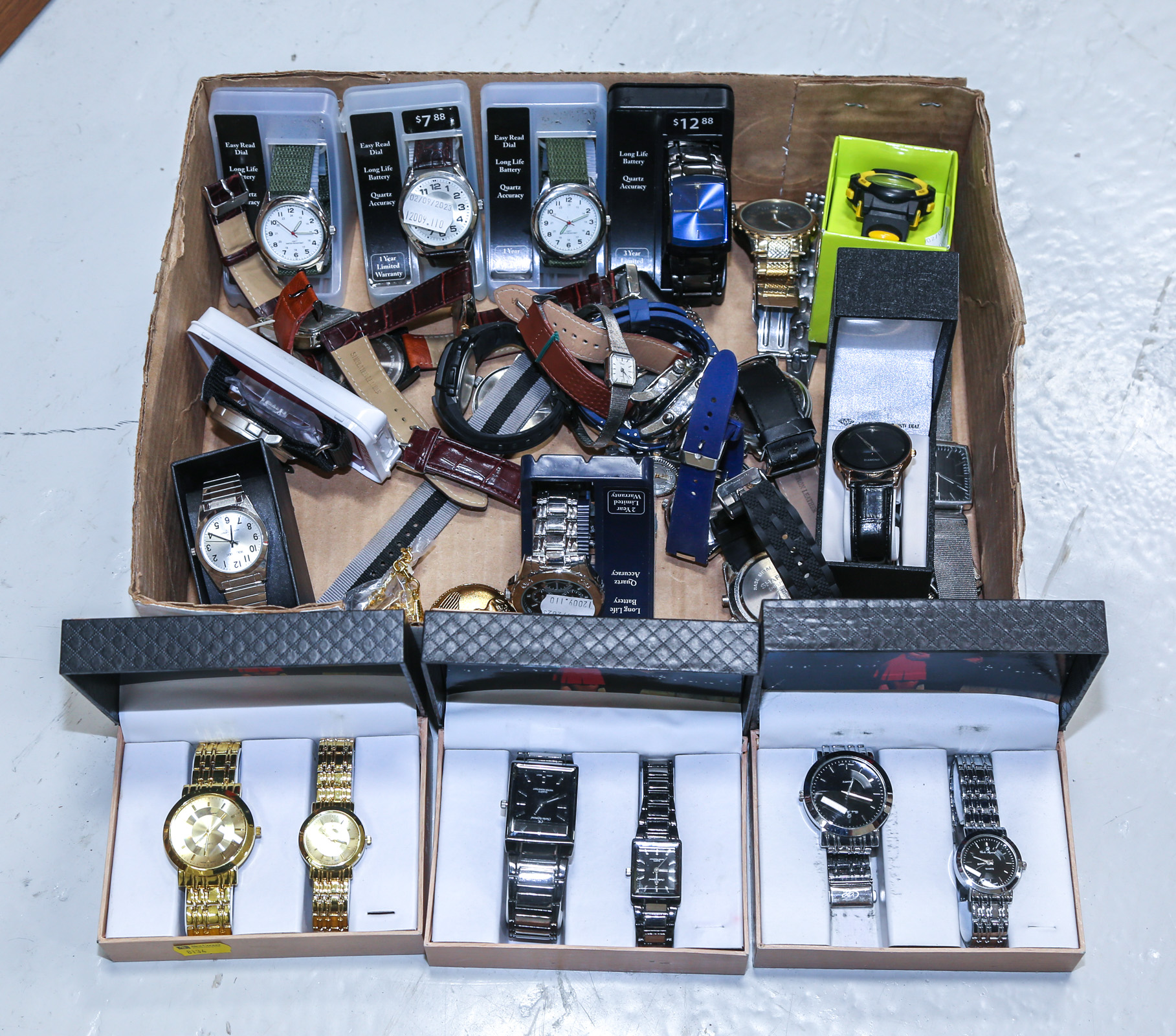 SELECTION OF WRISTWATCHES Most in