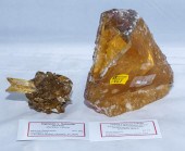 SELENITE & YELLOW FLUORITE MIN
