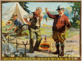 SELF-FRAMED TIN ADVERTISING SI
