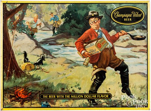 SELF-FRAMED TIN ADVERTISING